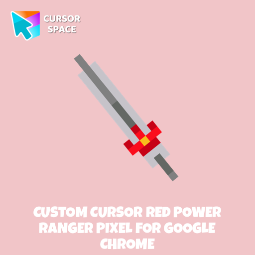 Custom Cursor Red Power Ranger Pixel For Google Chrome